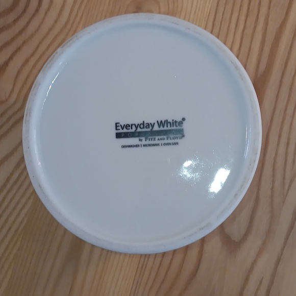 Fitz and Floyd Everyday White Porcelain Utensils Holder White Blue - Picture 3 of 4